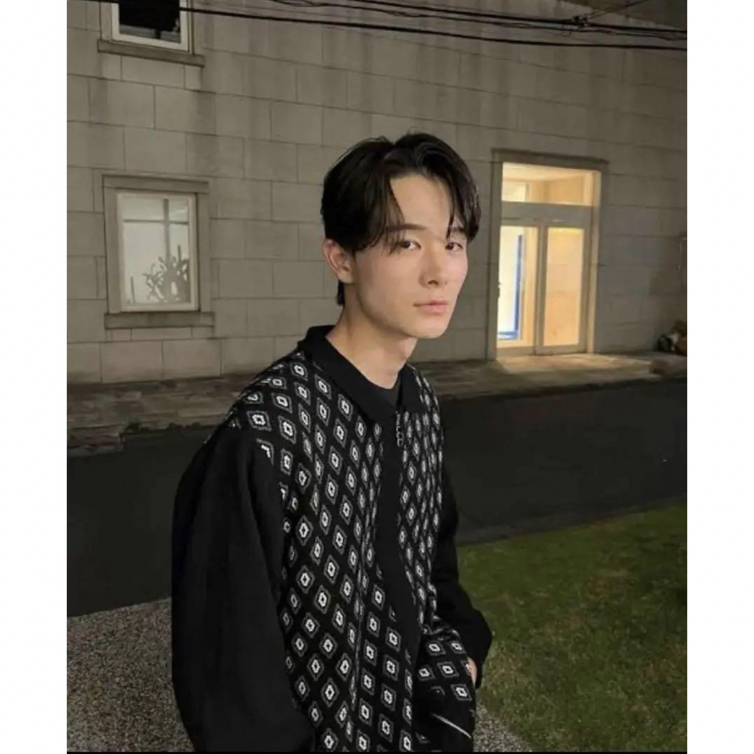 TTT_MSW - TTT MSW 23ss DIAMOND KNIT POLO BLACK XLの通販 by TTT_MSW - TTT MSW 23ss DIAMOND KNIT POLO BLACK XLの通販 by