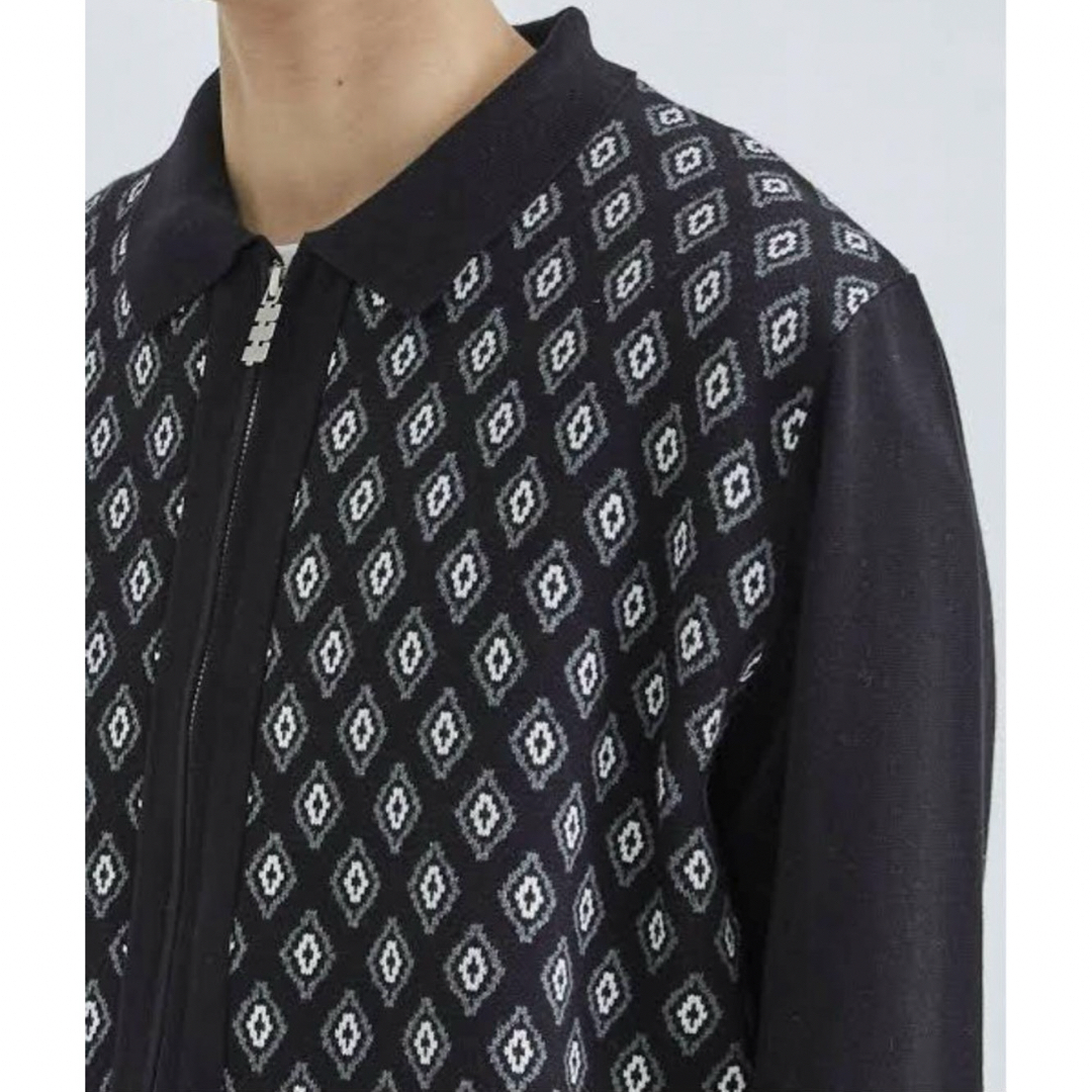 TTT_MSW - TTT MSW 23ss DIAMOND KNIT POLO BLACK XLの通販 by TTT_MSW - TTT MSW 23ss DIAMOND KNIT POLO BLACK XLの通販 by