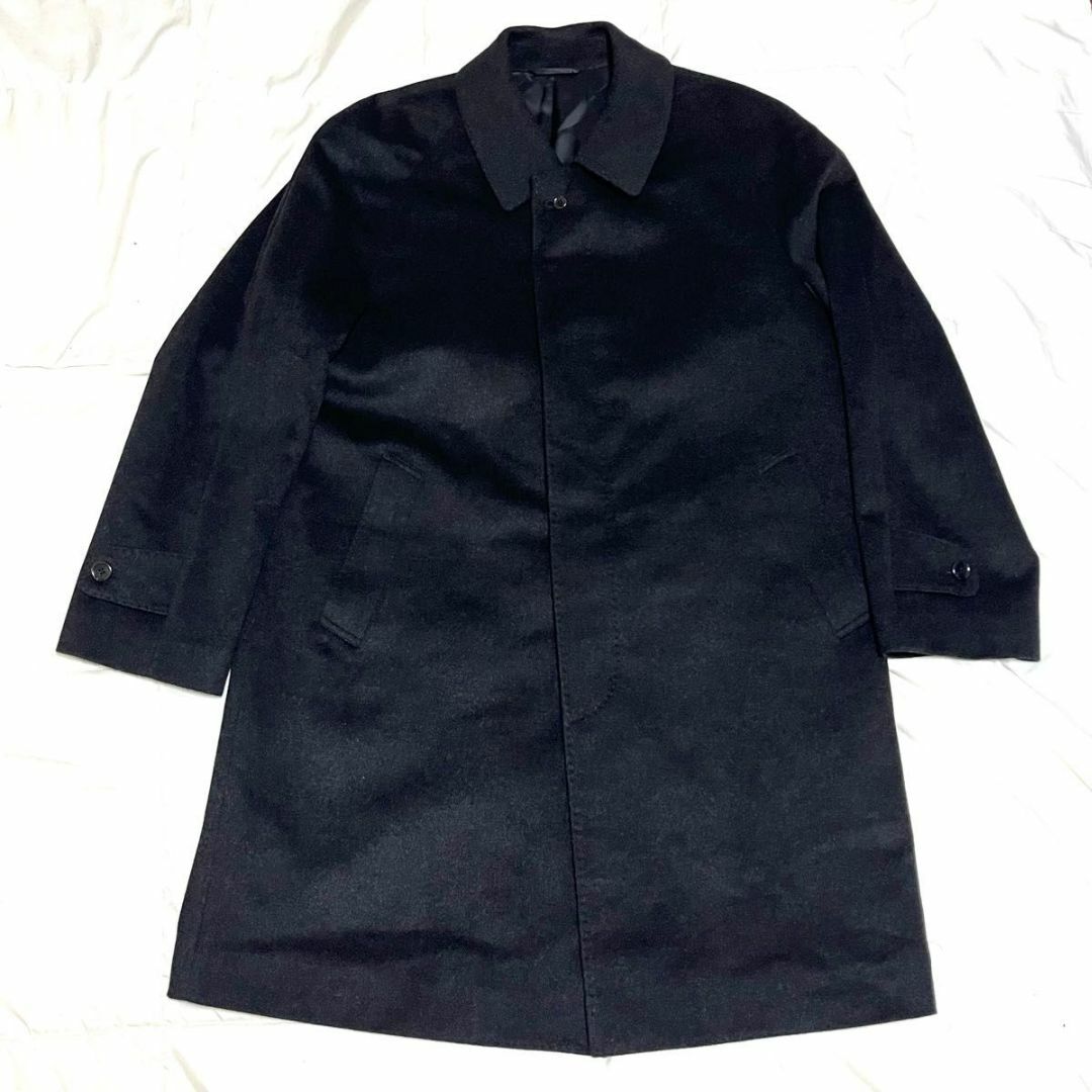 未使用級】ブランメル ロングステンカラーコート カシミヤ100% L 未使用級】ブランメル ロングステンカラーコート カシミヤ100% L