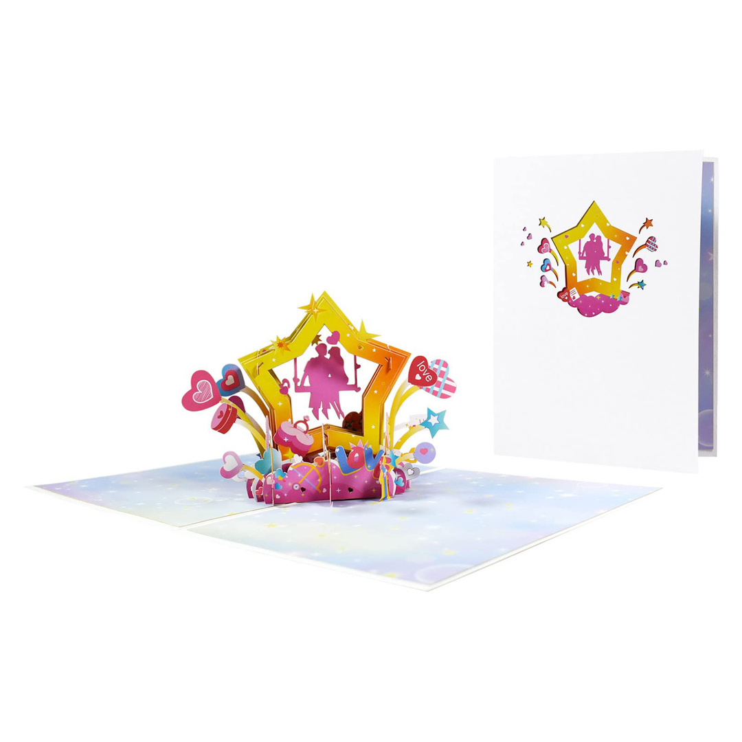 即購入⭕️ グリーティング カード 3D ロマンティック クリスマスカード 立体 ハンドメイドの文具/ステーショナリー(カード/レター/ラッピング)の商品写真