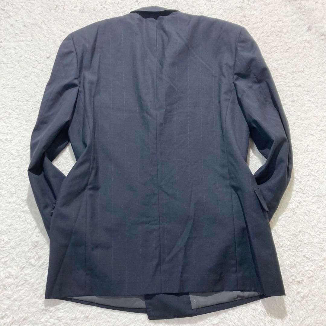 美品】Christian Dior スーツ ネイビー ストライプ ダブル S その他 美品】Christian Dior スーツ ネイビー ストライプ ダブル S その他