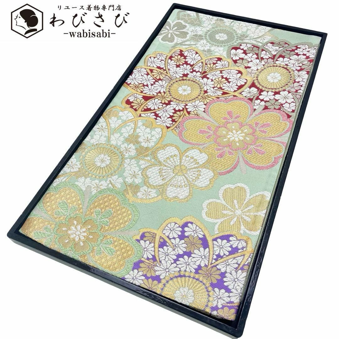 EY-5 袋帯 花柄 暈し 全通 美品 - 着物・浴衣 EY-5 袋帯 花柄 暈し 全通 美品 - 着物・浴衣