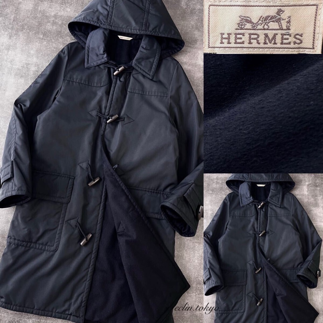 HERMES - HERMES 《裏地カシミヤウール》防風防塵 ダッフル HERMES - HERMES 《裏地カシミヤウール》防風防塵 ダッフル
