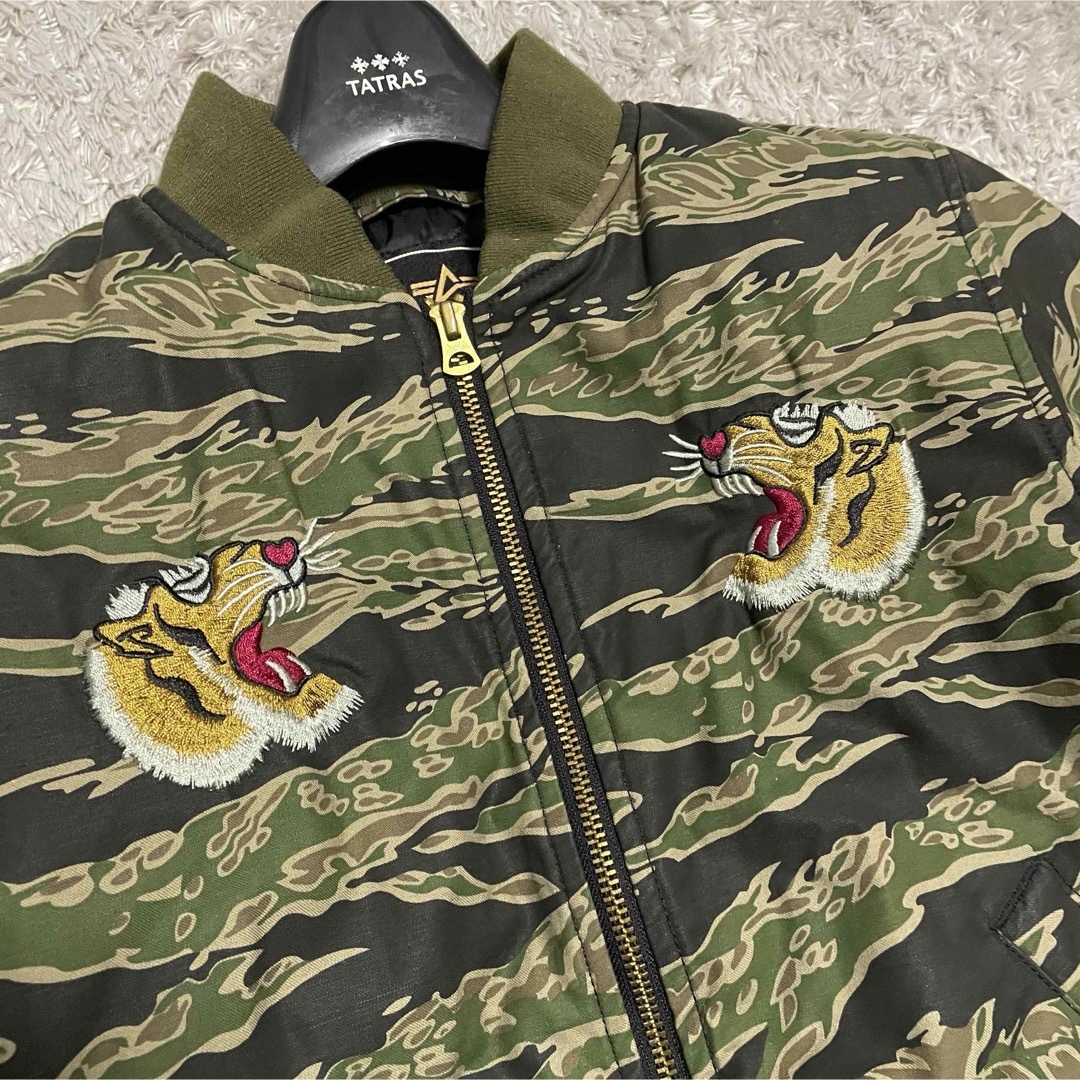 ALPHA INDUSTRIES - ALPHA 刺繍 ベトジャン フライトジャケット ALPHA INDUSTRIES - ALPHA 刺繍 ベトジャン フライトジャケット