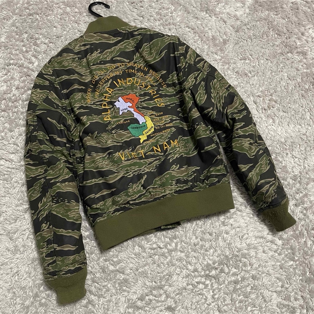 ALPHA INDUSTRIES - ALPHA 刺繍 ベトジャン フライトジャケット ALPHA INDUSTRIES - ALPHA 刺繍 ベトジャン フライトジャケット