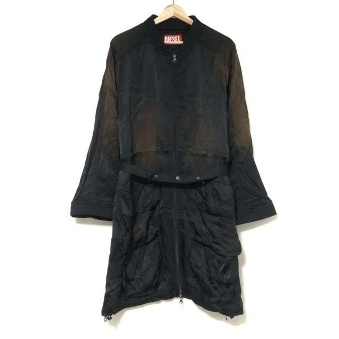 DIESEL(ディーゼル) コート サイズ38 S レディース美品 - 黒 DIESEL(ディーゼル) コート サイズ38 S レディース美品 - 黒
