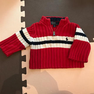 ラルフローレン(Ralph Lauren)のaya様専用 ラルフローレン ニット セーター 赤 9ヶ月 70 9M(ニット/セーター)