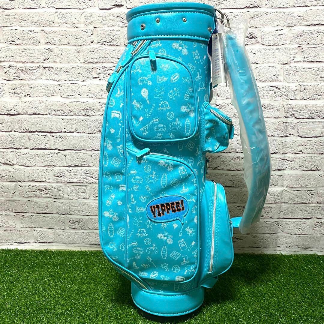 新品】ミズノ キャディバッグ エンジョイスポーツ レディース 水色 新品】ミズノ キャディバッグ エンジョイスポーツ レディース 水色