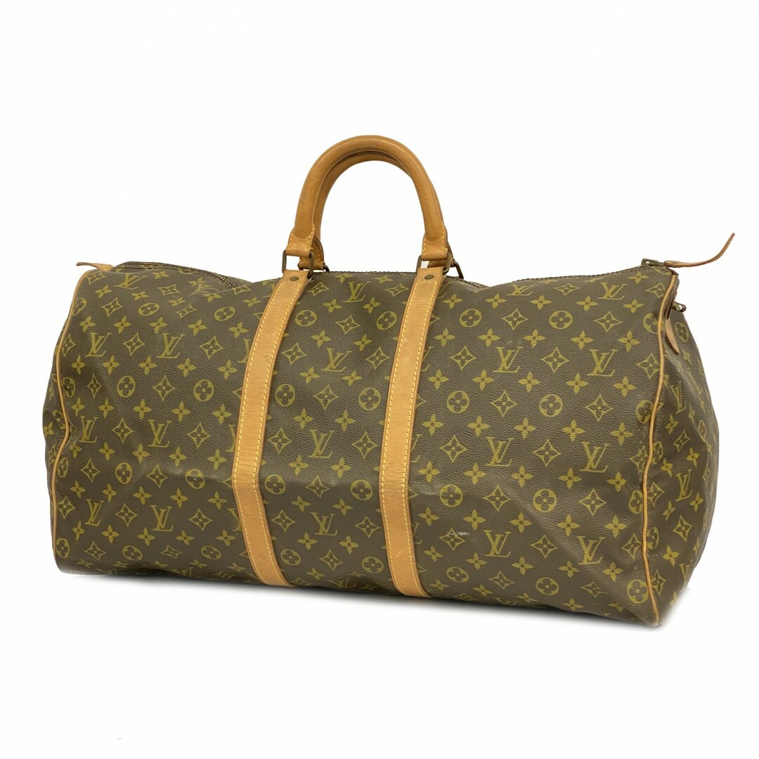 LOUIS VUITTON - 【4td3309】ルイヴィトン ボストンバッグ モノグラム キーポル55 M41424 ブラウン【中古】メンズ レディース ユニセックス