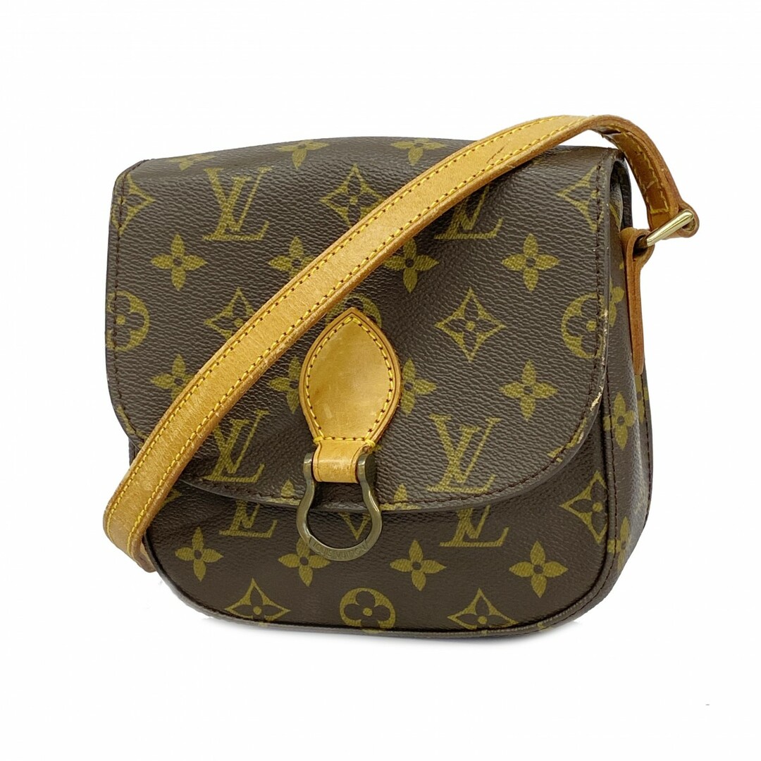 LOUIS VUITTON - 【4td3486】ルイヴィトン ショルダーバッグ モノグラム ミニサンクルー M51244 ブラウン【中古】レディース
