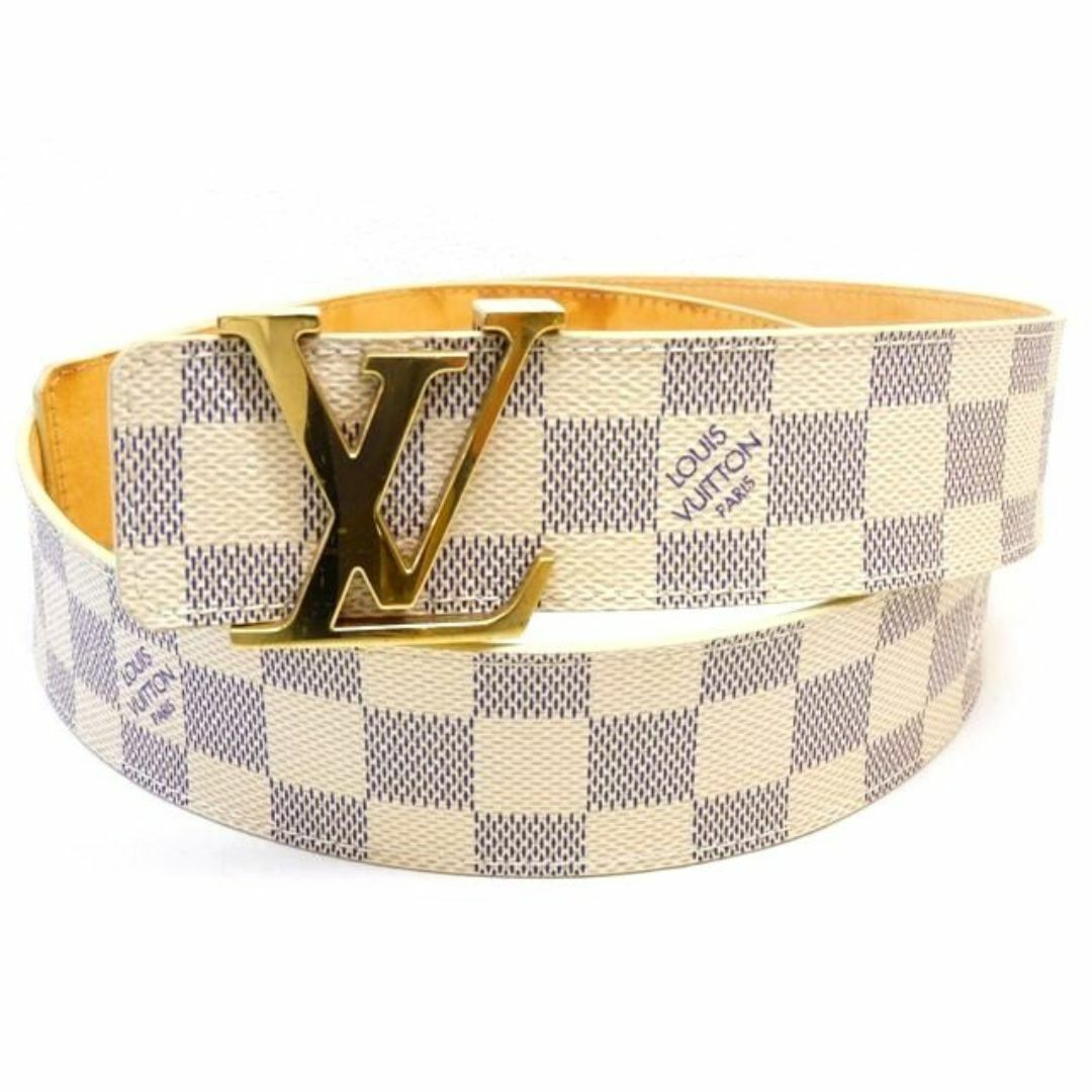 ヴィトン ■ ダミエ アズール サンチュール・LV イニシャル M9609 サイズ90 メンズ ベルト CA0049 LOUIS VUITTON  □6K | フリマアプリ ラクマ