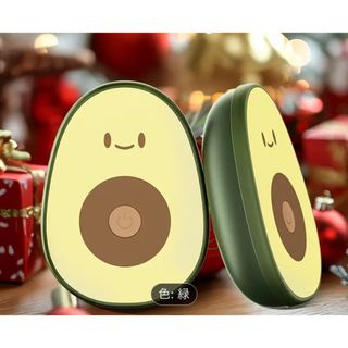 カイロ 充電式　ポケット　暖かい　プレゼント　クリスマス　アボカド　緑　グリーン(電気ヒーター)