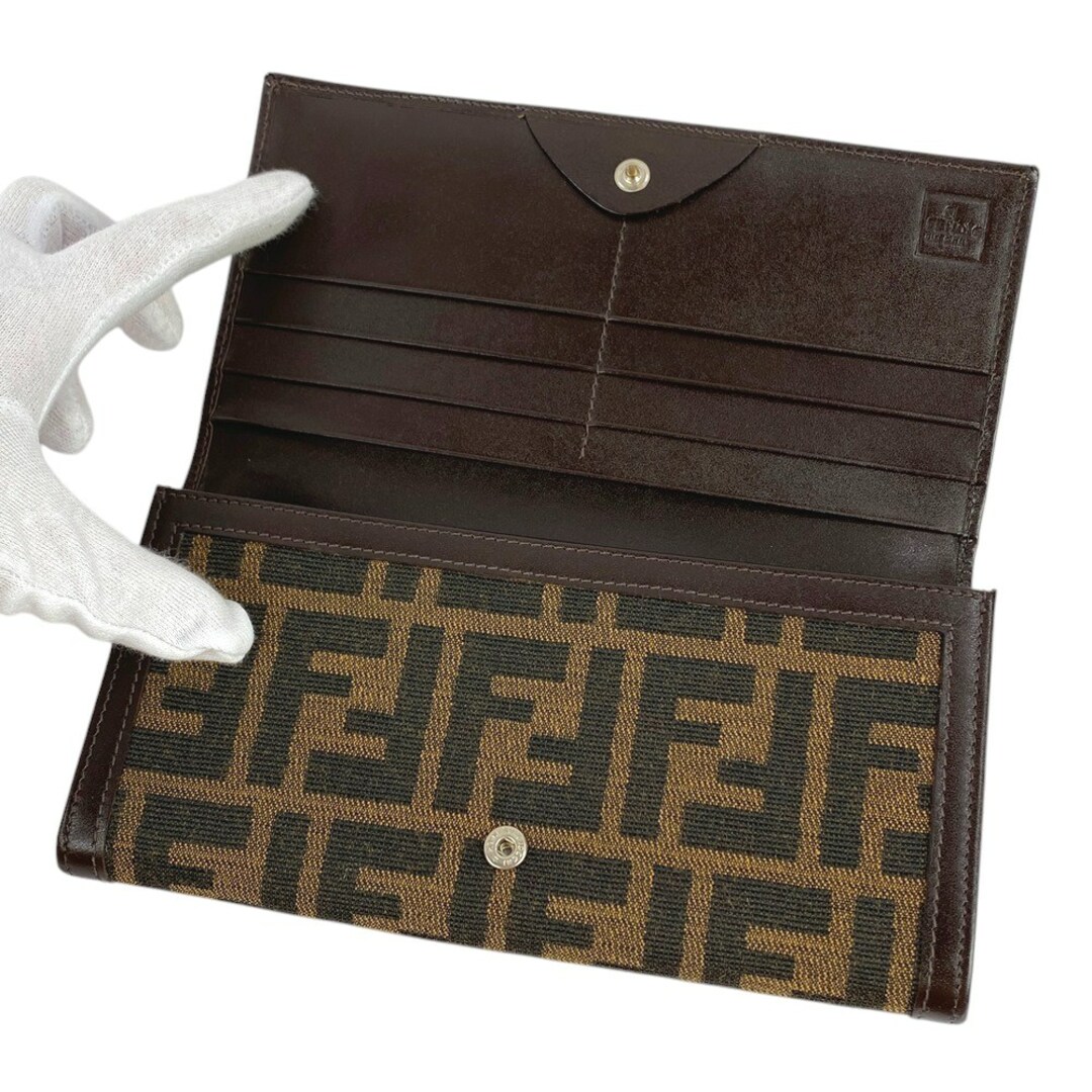 FENDI - ◇SALE◇ □新同□ フェンディ 長財布 札入れ ズッカ FENDI - ◇SALE◇ □新同□ フェンディ 長財布 札入れ ズッカ