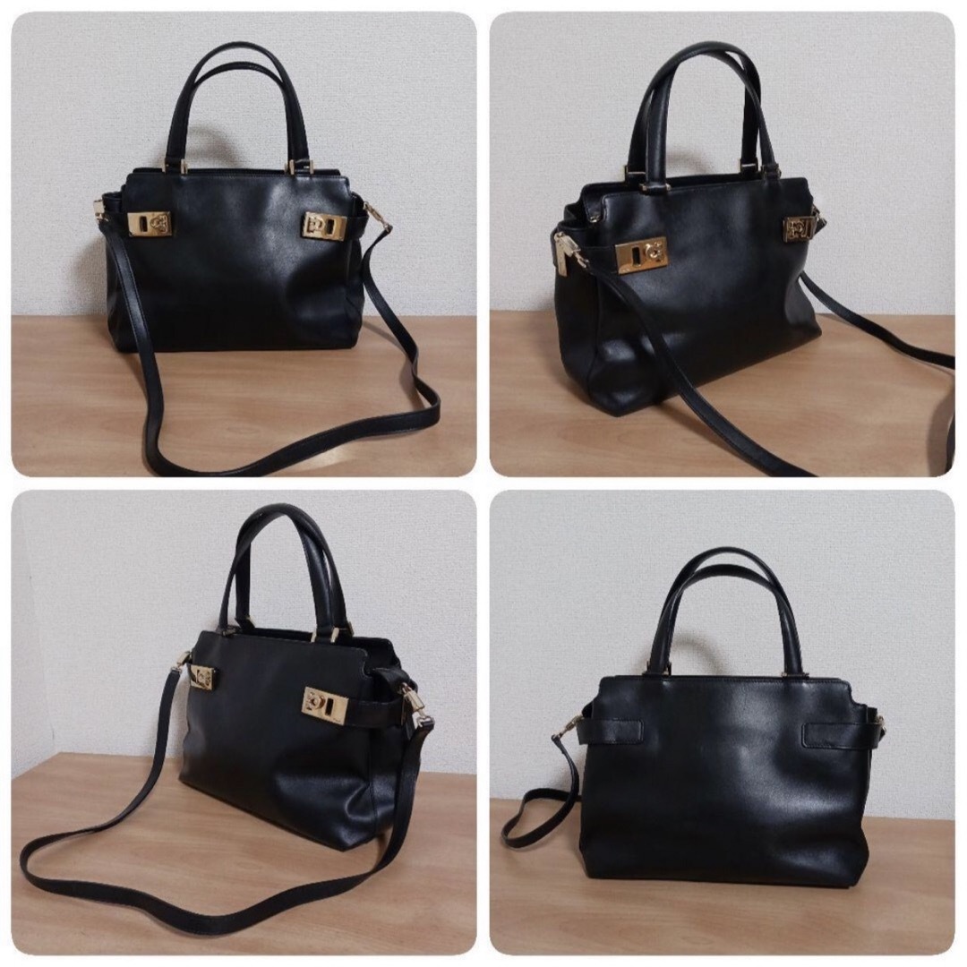 Salvatore Ferragamo フェラガモ ガンチーニ 2WAYバッグ Salvatore Ferragamo フェラガモ ガンチーニ 2WAYバッグ
