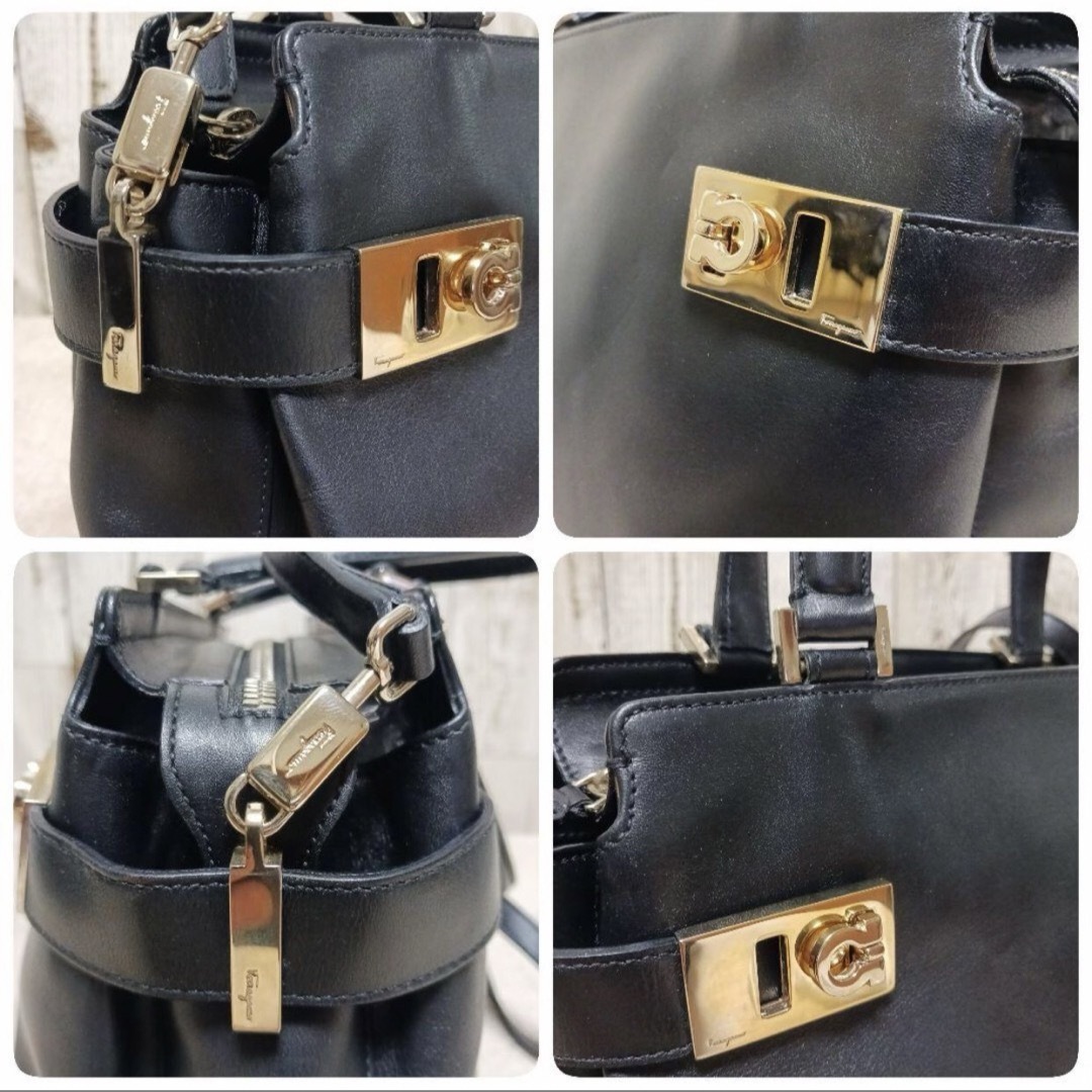 Salvatore Ferragamo フェラガモ ガンチーニ 2WAYバッグ Salvatore Ferragamo フェラガモ ガンチーニ 2WAYバッグ