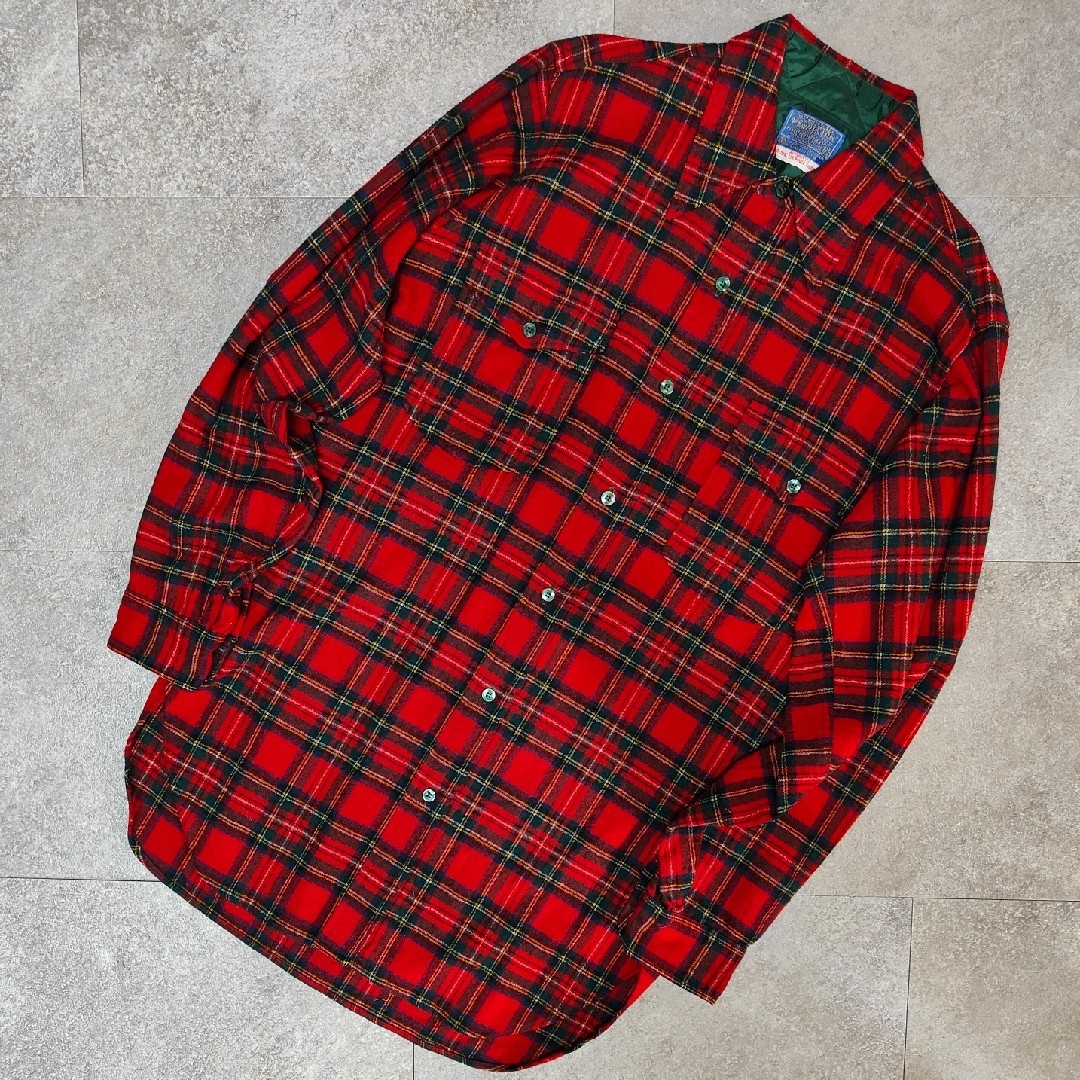 PENDLETON】ペンドルトン バージンウールシャツ 1970年代 タータン PENDLETON】ペンドルトン バージンウールシャツ 1970年代 タータン