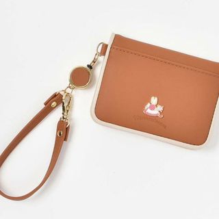 ブルーブルーエ(Bleu Bleuet)の新品☆ブルーブルーエ☆マロンクリーム☆パスケース☆ブラウン(パスケース/IDカードホルダー)