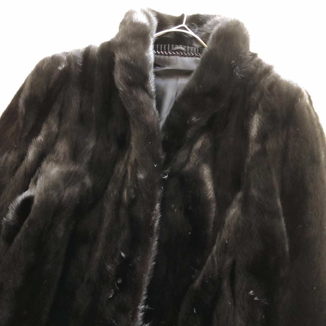 SAGA MINK♪サガミンク♪銀タグミンクコート 厚手 ブラック L SAGA MINK♪サガミンク♪銀タグミンクコート 厚手 ブラック L