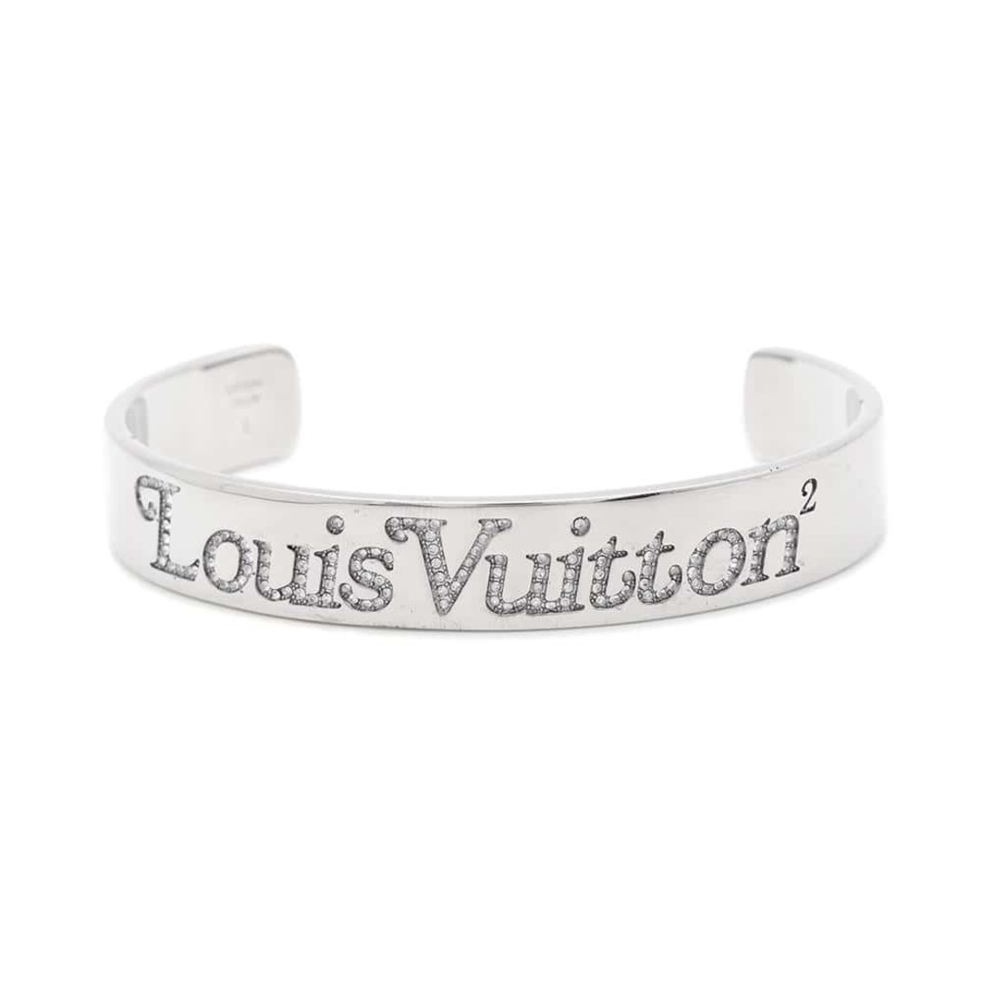 LOUIS VUITTON - ルイヴィトン ブレスレット ブラスレ スクエアードLV ストラス ラインストーン サイズL MP2694 LOUIS VUITTON