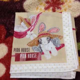 ピンクハウス(PINK HOUSE)の＊ピンクハウス＊うさぎのハンカチ＊新品(ハンカチ)