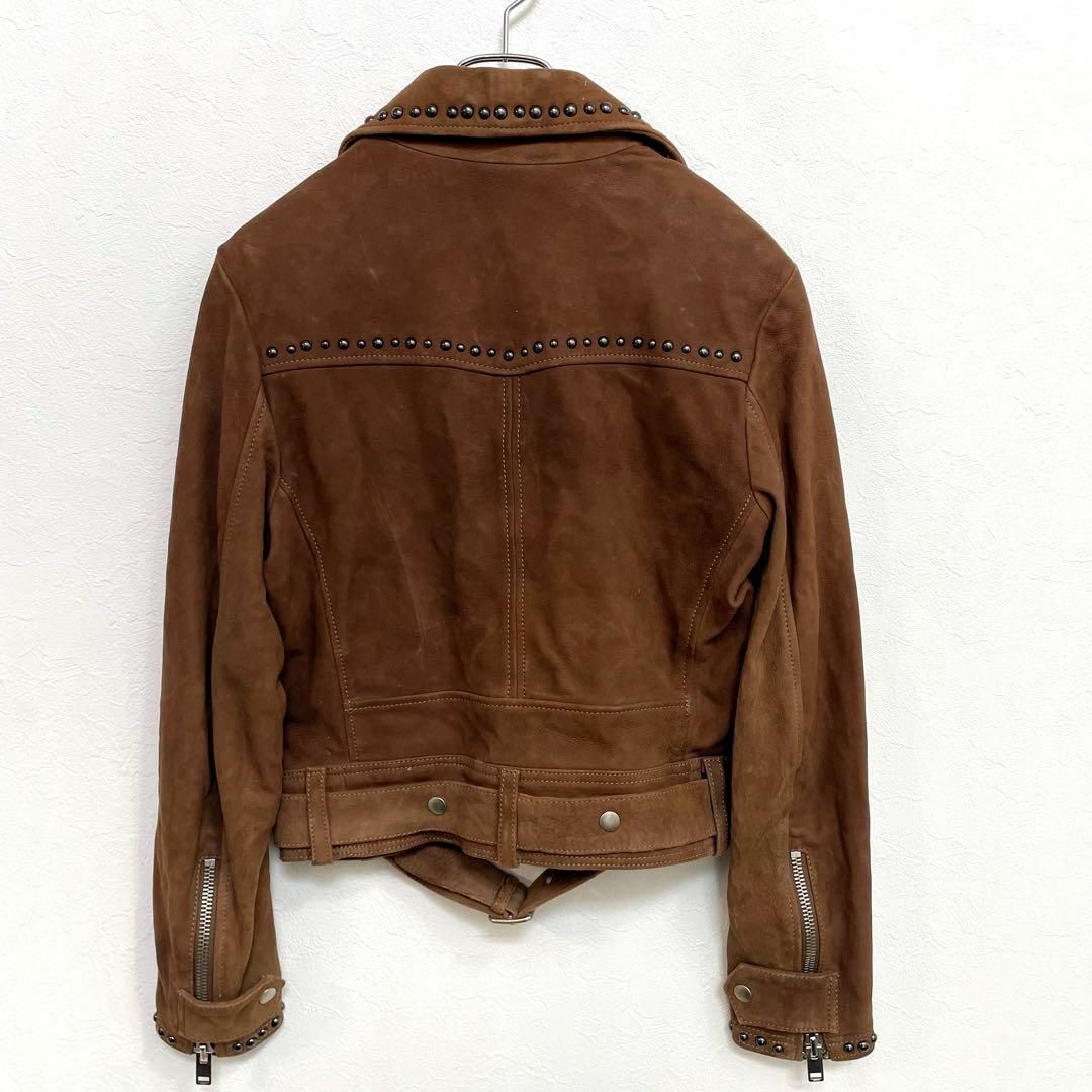 DIESEL - 希少 DIESEL スエード スタッズ ダブル ライダース DIESEL - 希少 DIESEL スエード スタッズ ダブル ライダース