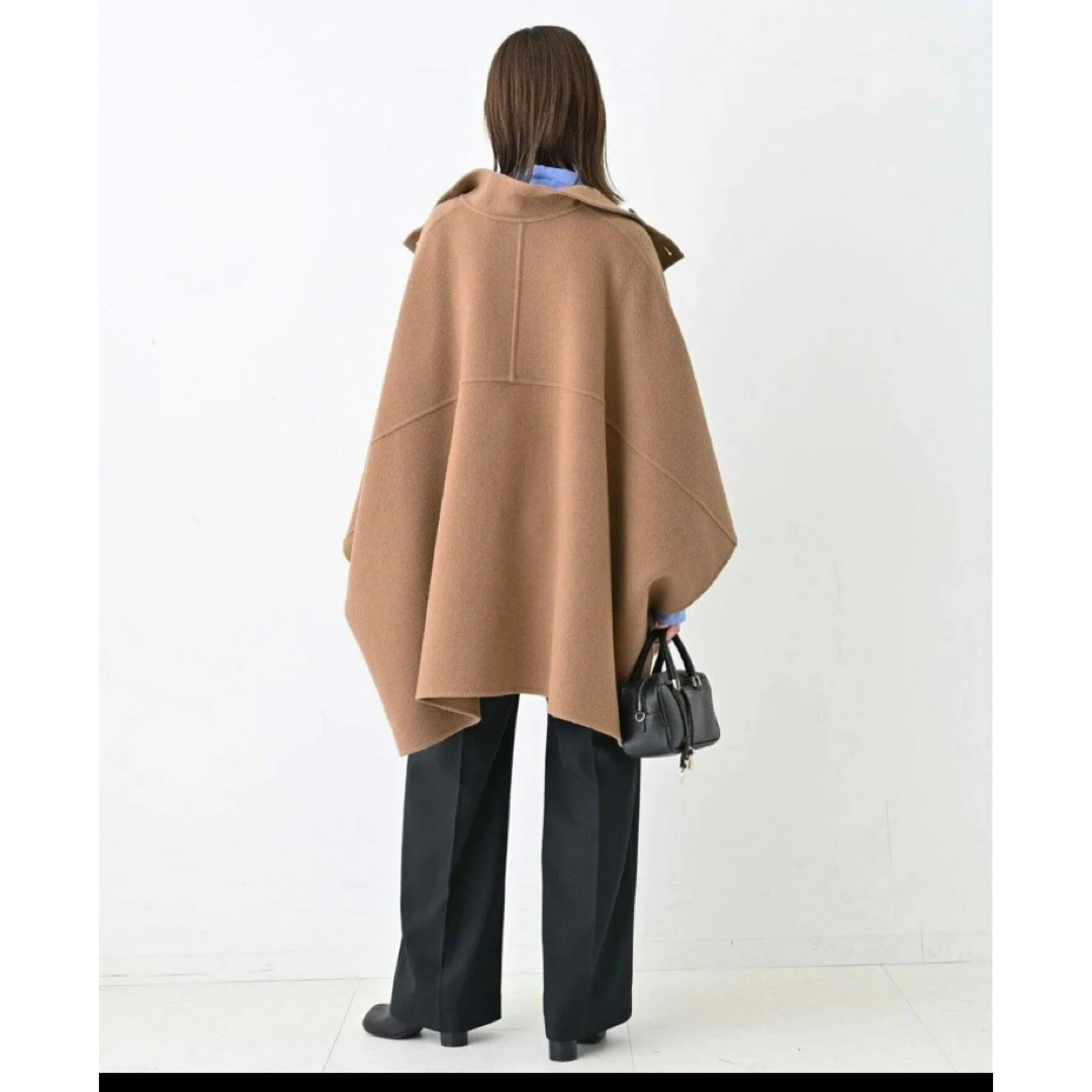 SLOBE IENA 2023AW スタンドカラーダブルフェイスポンチョ SLOBE IENA 2023AW スタンドカラーダブルフェイスポンチョ