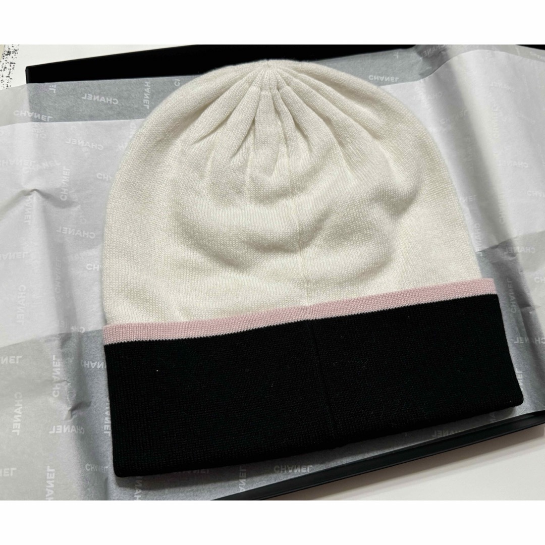 CHANEL - CHANEL シャネル ニット帽 ビーニー 帽子 ココマーク CHANEL - CHANEL シャネル ニット帽 ビーニー 帽子 ココマーク
