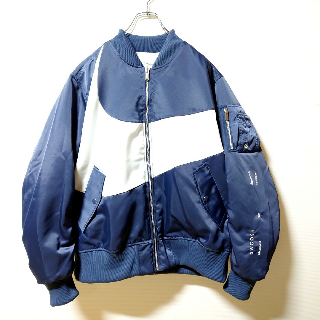 NIKE - 【希少カラー】NIKE☆ブルー2XL☆オーバーサイズボンバー NIKE - 【希少カラー】NIKE☆ブルー2XL☆オーバーサイズボンバー