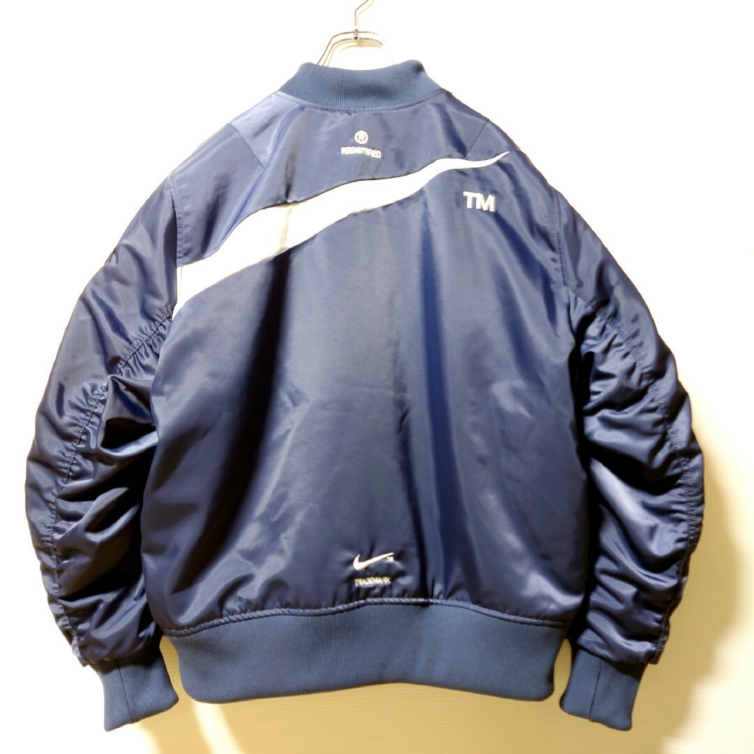 NIKE - 【希少カラー】NIKE☆ブルー2XL☆オーバーサイズボンバー NIKE - 【希少カラー】NIKE☆ブルー2XL☆オーバーサイズボンバー