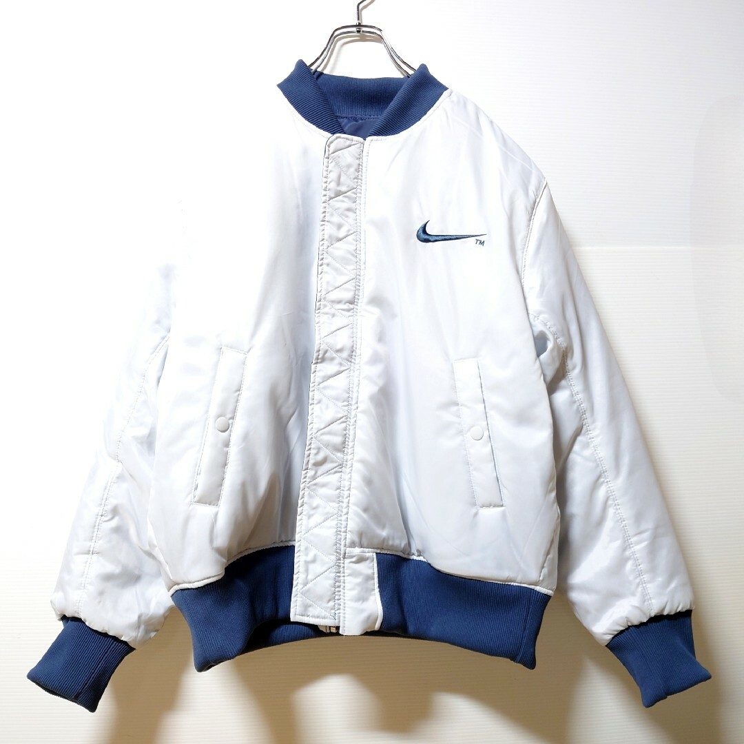 NIKE - 【希少カラー】NIKE☆ブルー2XL☆オーバーサイズボンバー NIKE - 【希少カラー】NIKE☆ブルー2XL☆オーバーサイズボンバー