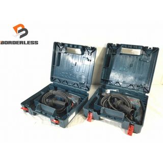 ボッシュ(BOSCH)の☆中古品 2台セット☆BOSCH ボッシュ ハンマドリル ハンマードリル GBH2-23E ビット6本(未使用)付き ハツリ はつり 穴あけ 100232(工具)