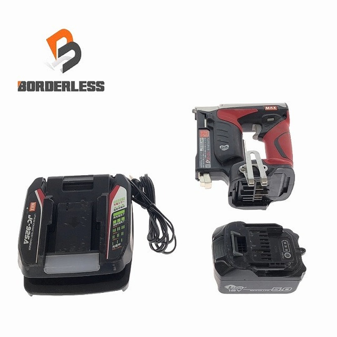 ☆品☆MAX マックス 14.4V/18V 充電式タッカー TG-Z4 バッテリ1個( ☆品☆MAX マックス 14.4V/18V 充電式タッカー TG-Z4 バッテリ1個(