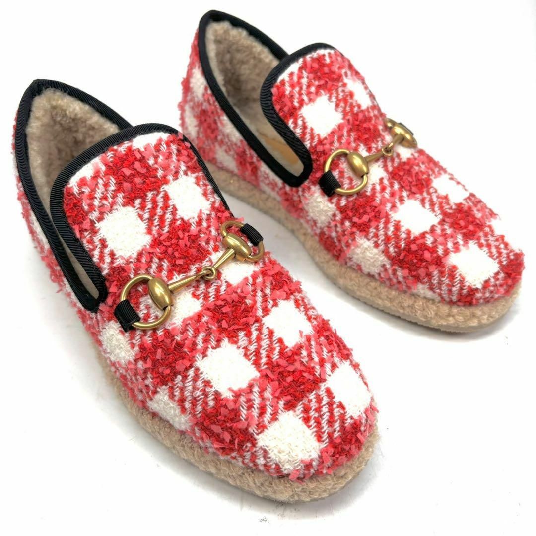GUCCI グッチ ローファー ムートンライニング ホースビット GUCCI グッチ ローファー ムートンライニング ホースビット