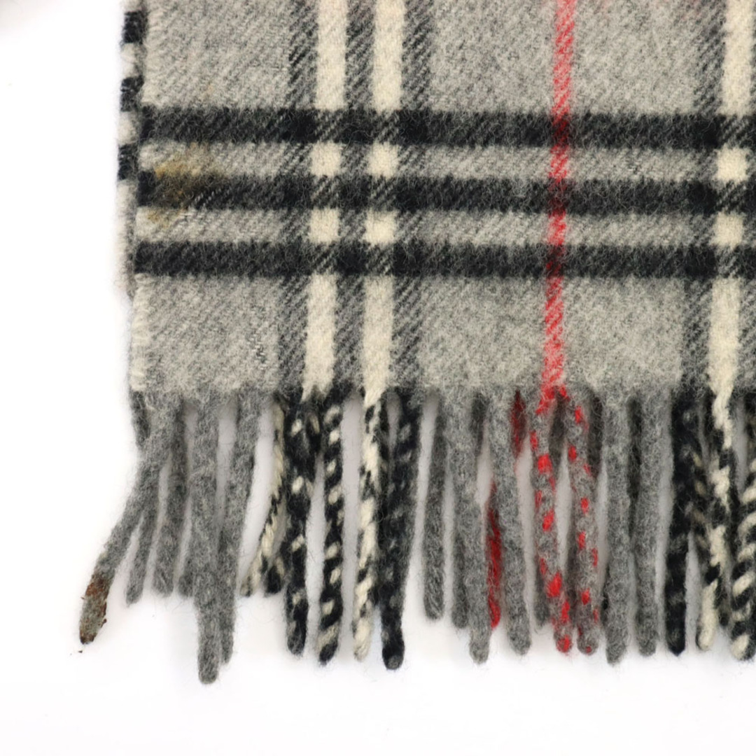 Burberry's バーバリーズ ラムウール マフラー グレー系チェック Burberry's バーバリーズ ラムウール マフラー グレー系チェック