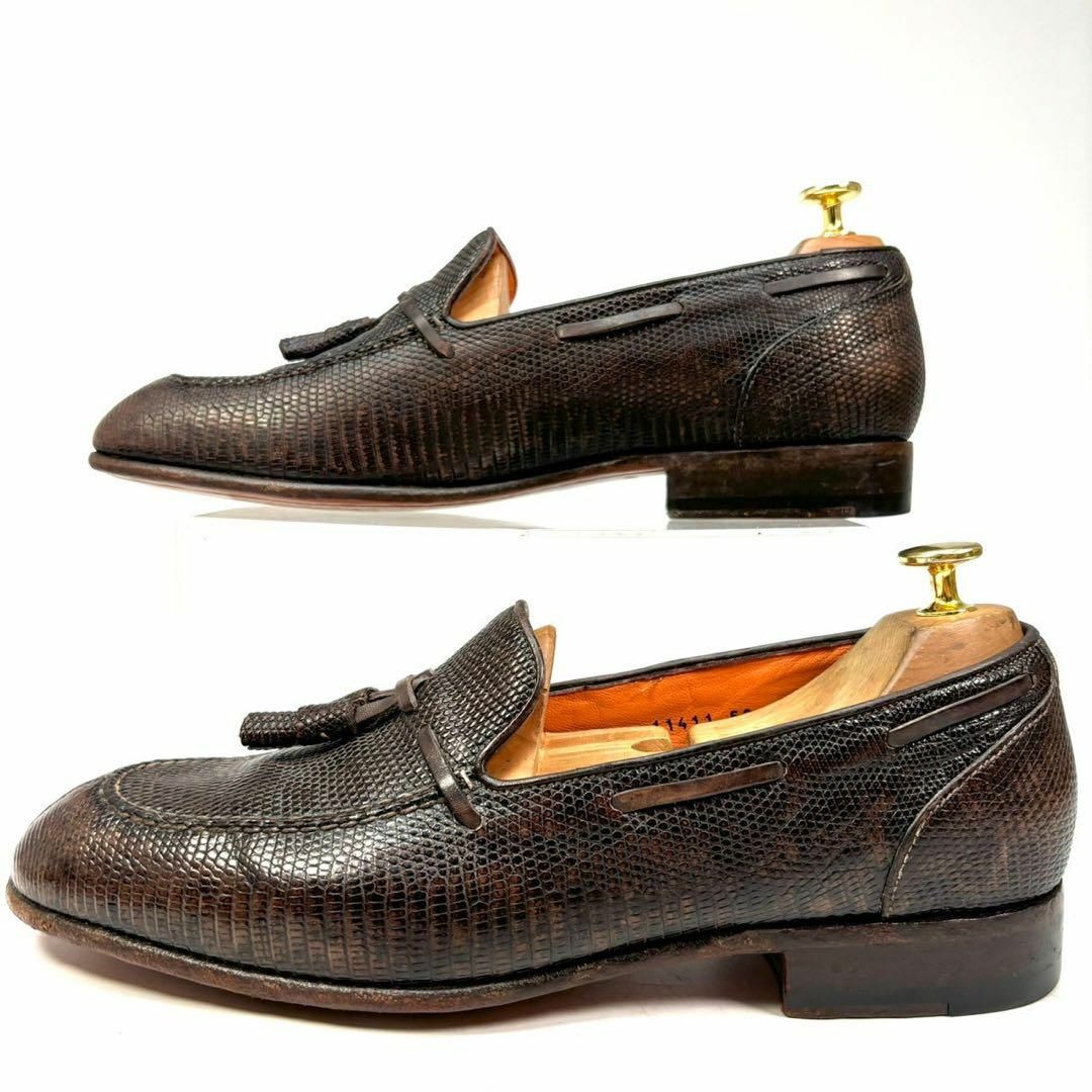 Santoni サントーニ リザード イグアナ ローファー 8 Santoni サントーニ リザード イグアナ ローファー 8