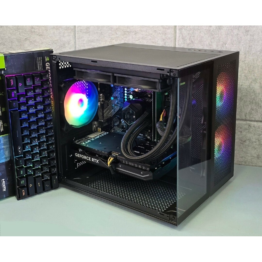 高性能ゲーミングPC/Ryzen 5700X/RTX 4060/1TB スマホ/家電/カメラのPC/タブレット(デスクトップ型PC)の商品写真