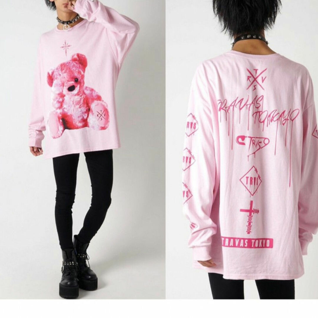 TRAVAS TOKYO - TRAVAS TOKYO FURRY BEAR くま ビッグロングT TRAVAS TOKYO - TRAVAS TOKYO FURRY BEAR くま ビッグロングT