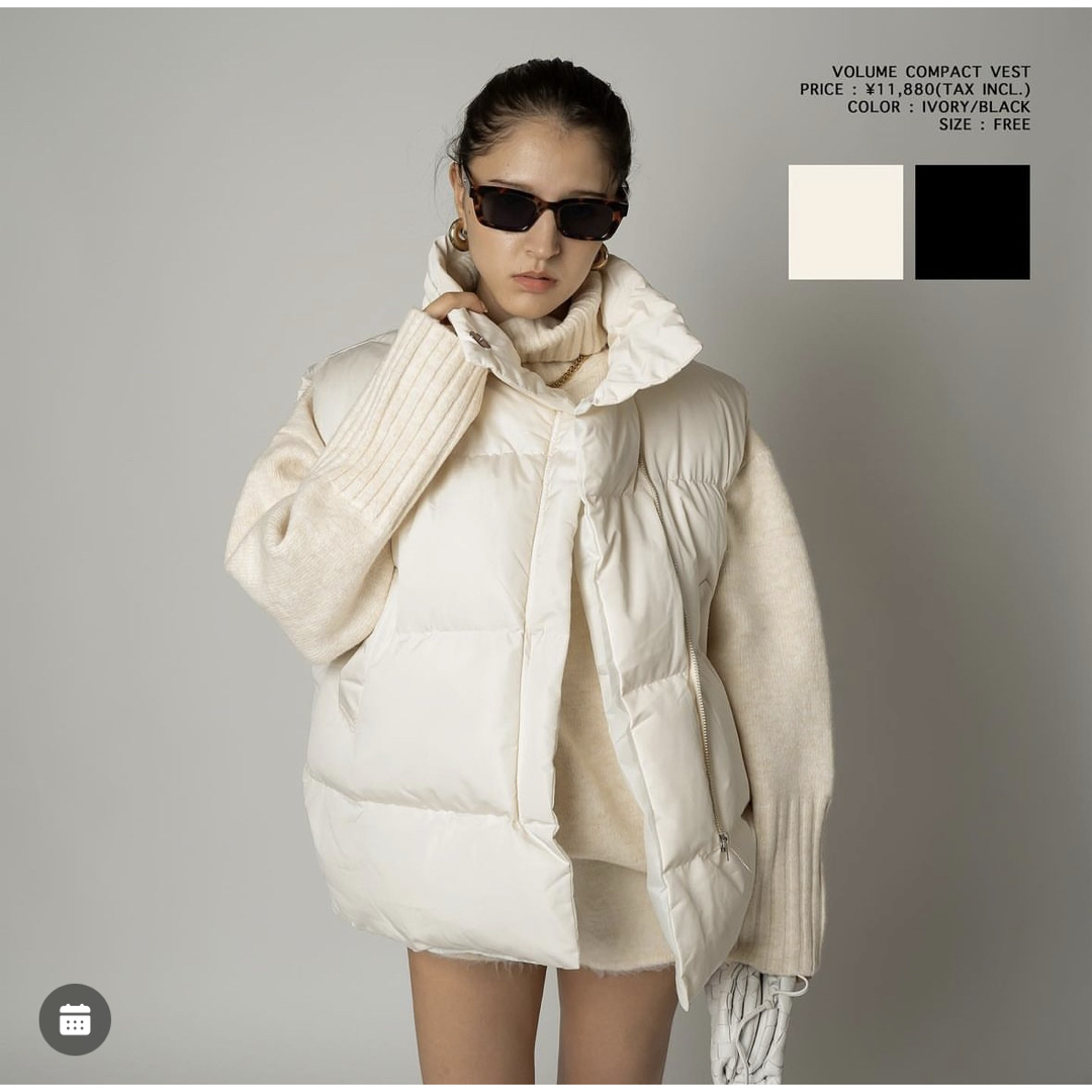 ダウンベスト ACLENT Volume compact vest IVORY