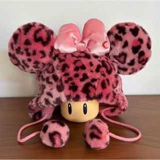 ディズニーランド ミニーちゃん ヒョウ柄 ボアファンキャップ ディズニーランド ミニーちゃん ヒョウ柄 ボアファンキャップ