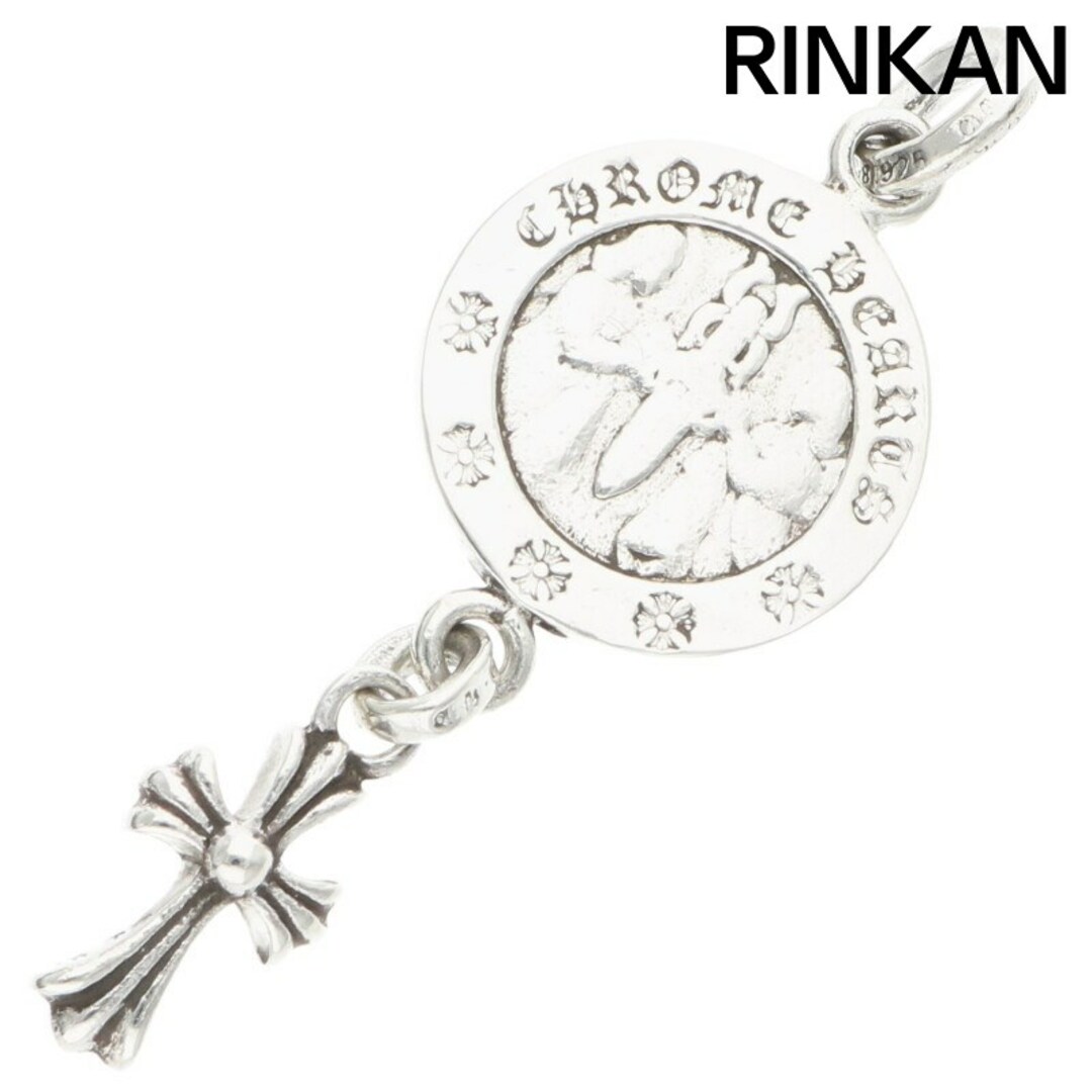Chrome Hearts - クロムハーツ  ANGEL MEDALwCRS BBYFAT エンジェルメダルwベイビーファット シルバーネックレストップ メンズ