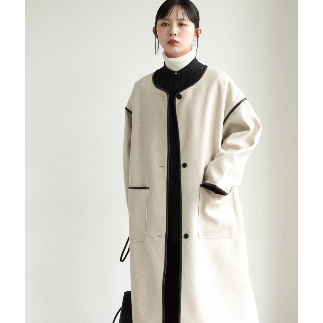 Aunt Marie's - 【極美品】アントマリーズ ノーカラーパイピング Aunt Marie's - 【極美品】アントマリーズ ノーカラーパイピング