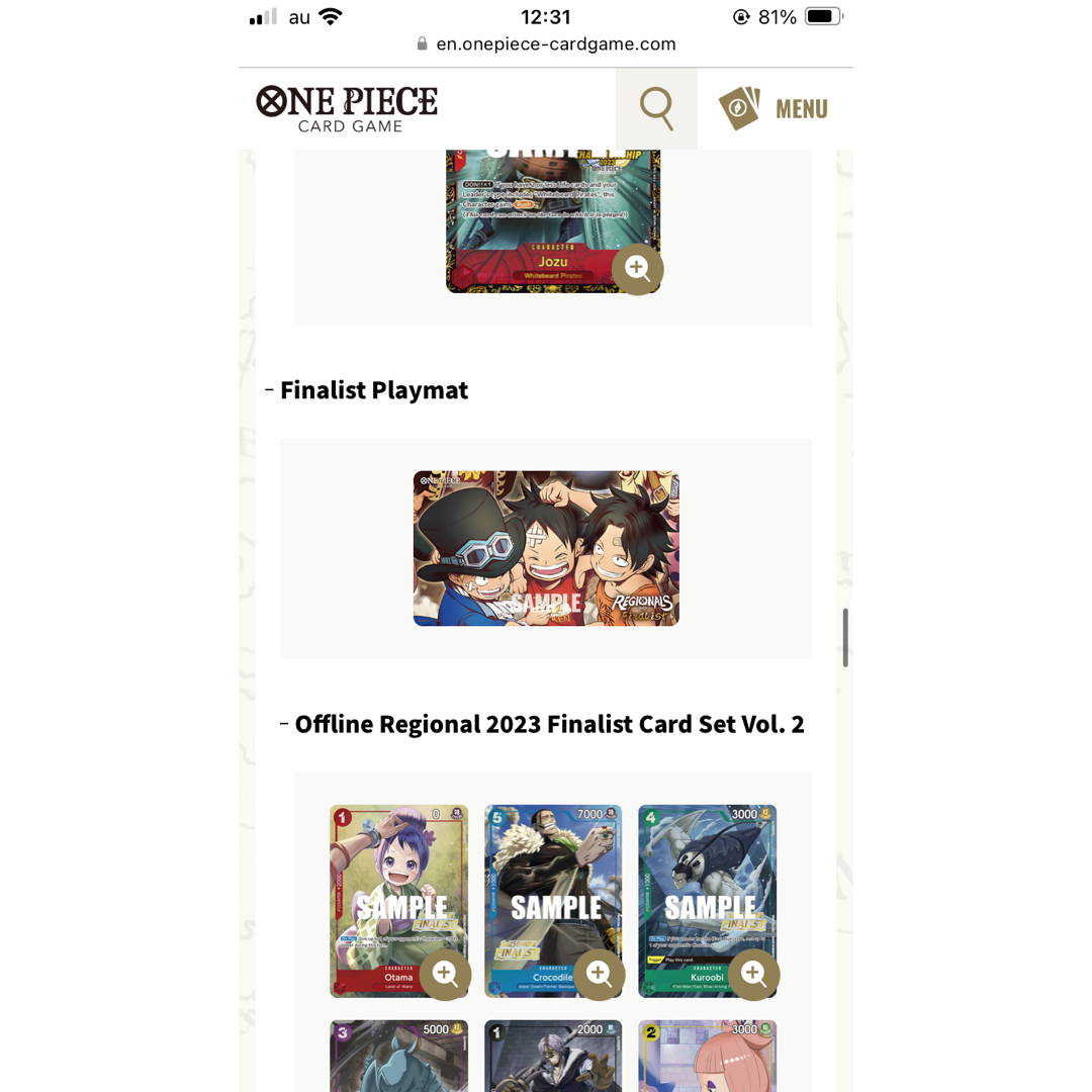 ONE PIECE - ワンピースカード プレイマット 2023 リージョナル ONE PIECE - ワンピースカード プレイマット 2023 リージョナル