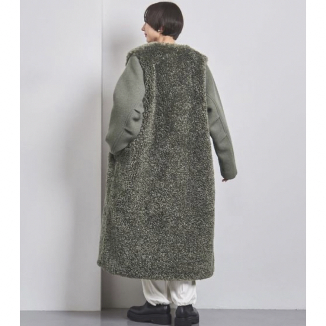 HYKE - 新品 HYKE ハイク FAUX SHEARLING COAT ファーコートの HYKE - 新品 HYKE ハイク FAUX SHEARLING COAT ファーコートの