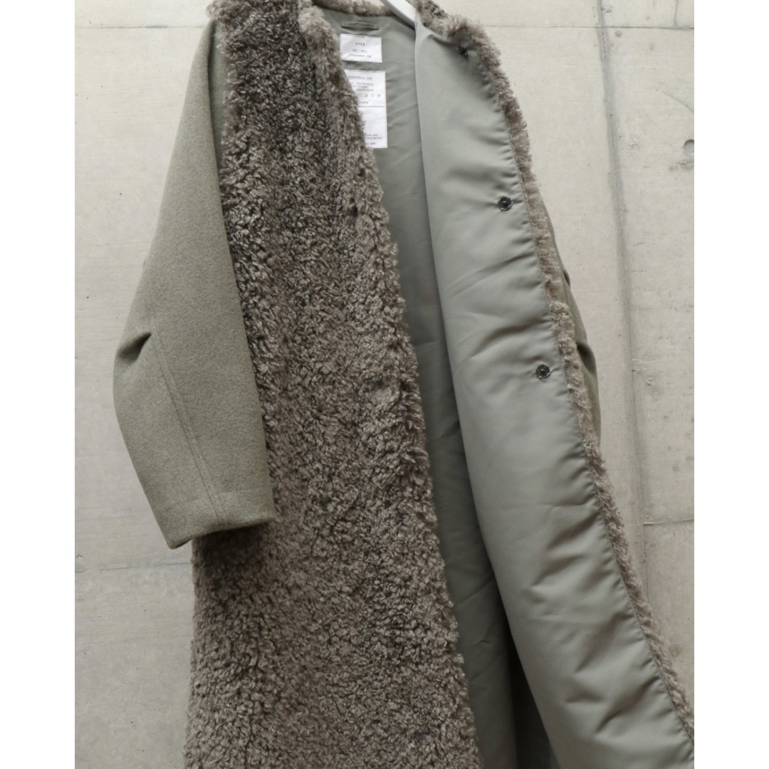 HYKE - 新品 HYKE ハイク FAUX SHEARLING COAT ファーコートの HYKE - 新品 HYKE ハイク FAUX SHEARLING COAT ファーコートの