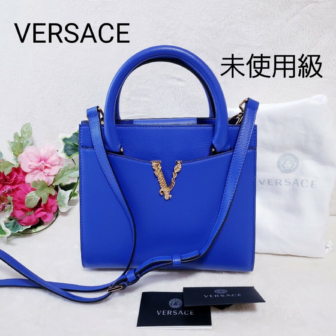 VERSACE ヴェルサーチェ ヴィルトゥスレター ハンドバッグ 2way VERSACE ヴェルサーチェ ヴィルトゥスレター ハンドバッグ 2way