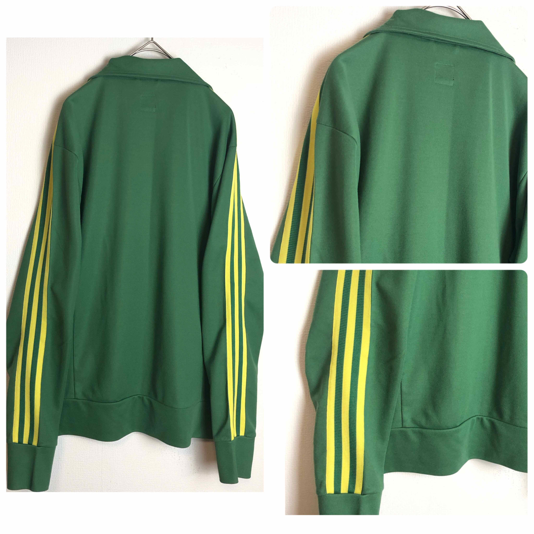 1145 トラックジャケット adidas アディダス 緑 黄 トレフォイル 1145 トラックジャケット adidas アディダス 緑 黄 トレフォイル