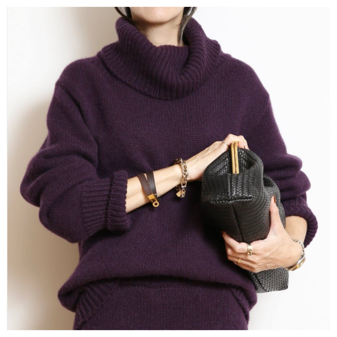 DEUXIEME CLASSE - 【新品】Exquisite ニット パープル