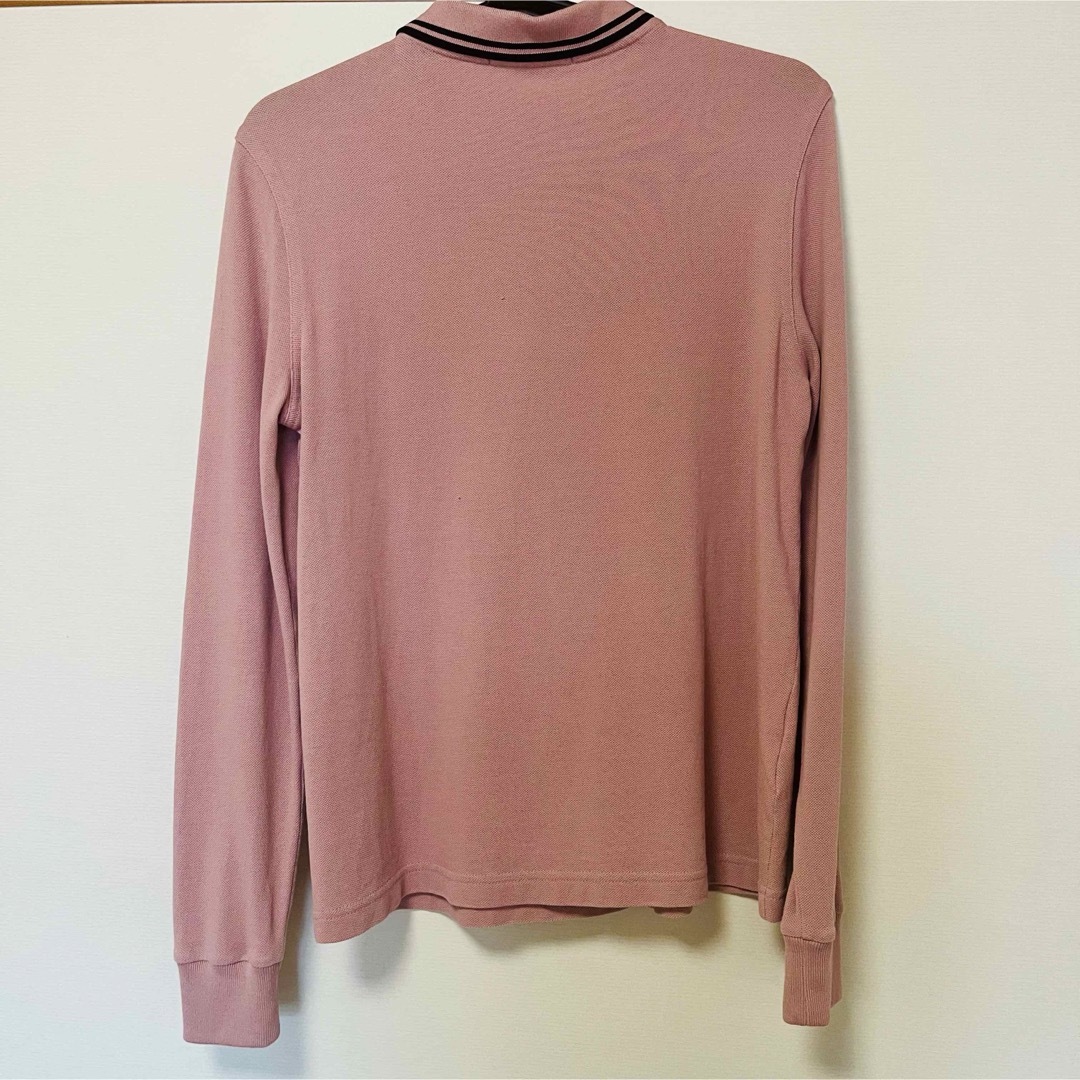 FRED PERRY フレッドペリー ポロシャツ 長袖 ピンク トップス FRED PERRY フレッドペリー ポロシャツ 長袖 ピンク トップス