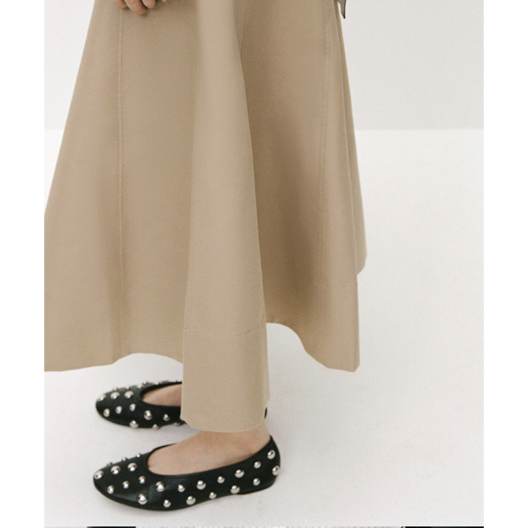 ZARA - ZARA スタッズレザーフラットシューズ36 ザラ ohga ZARA - ZARA スタッズレザーフラットシューズ36 ザラ ohga