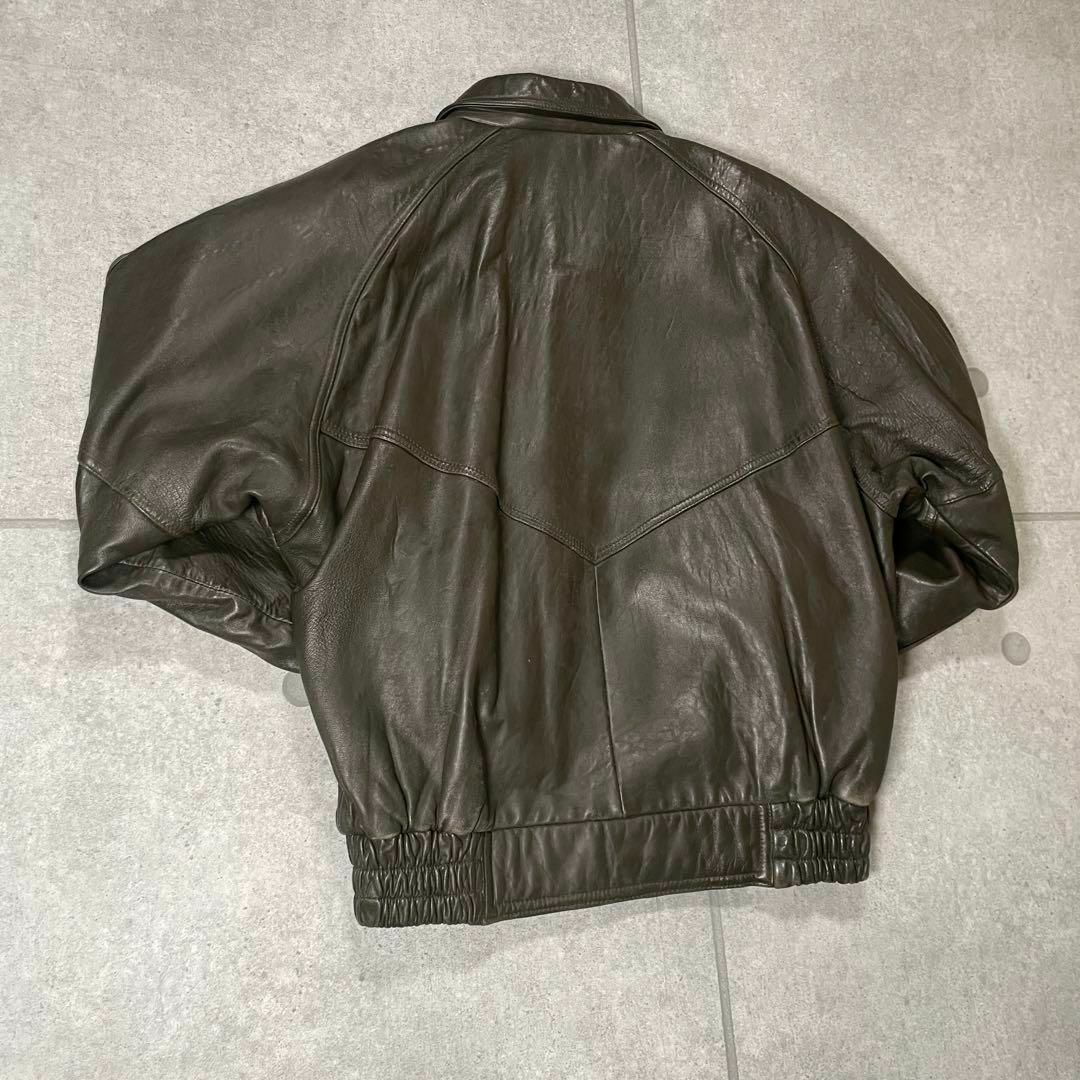 VINTAGE - ビンテージ レザージャケット A2 90s スカーフ柄 羊革 VINTAGE - ビンテージ レザージャケット A2 90s スカーフ柄 羊革